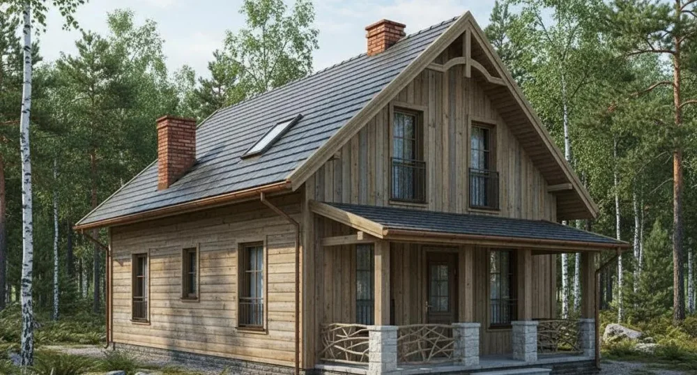 Проект Двухэтажный дом 8 на 12, 130 м2