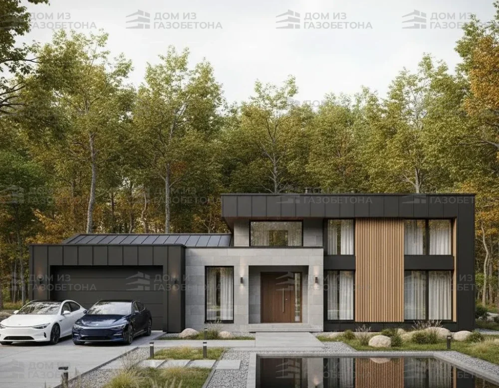 Проект Двухэтажный дом 12 на 12, 239 м2