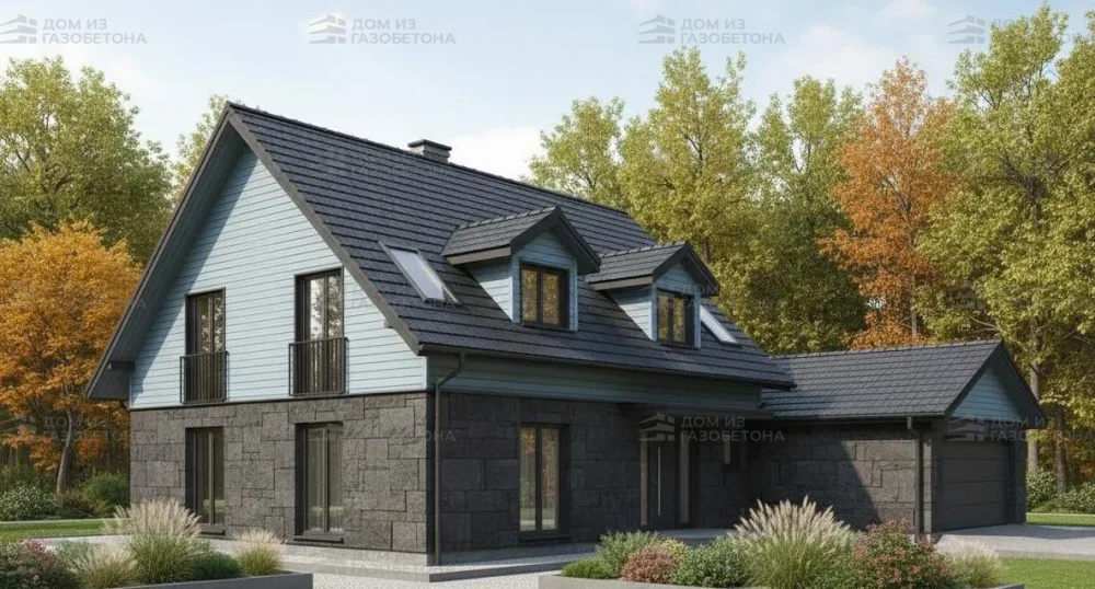 Проект Двухэтажный дом 14 на 15, 225 м2