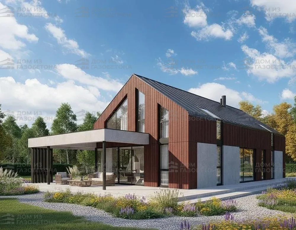 Проект Одноэтажный дом 19 на 18, 144 м2