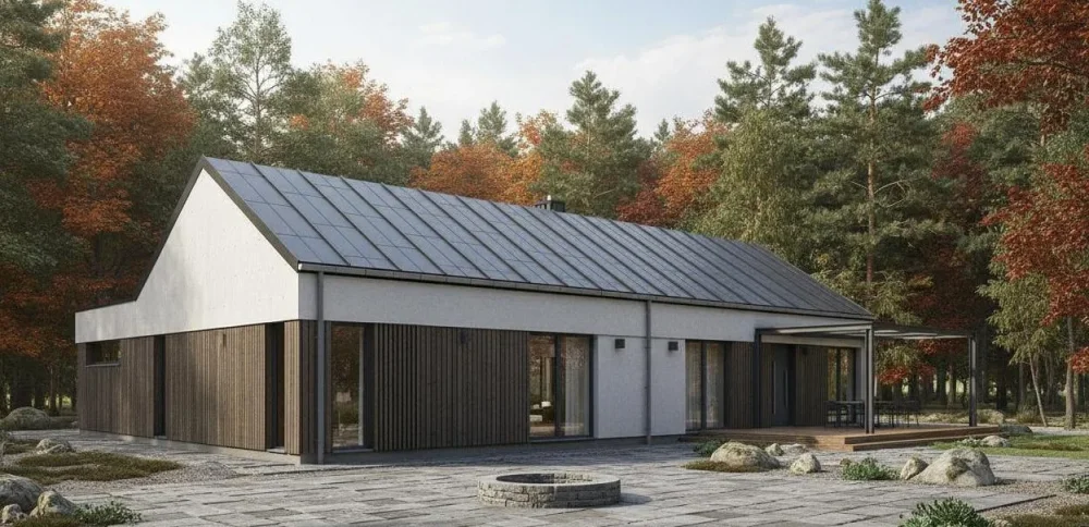 Проект Одноэтажный дом 22 на 9, 143 м2