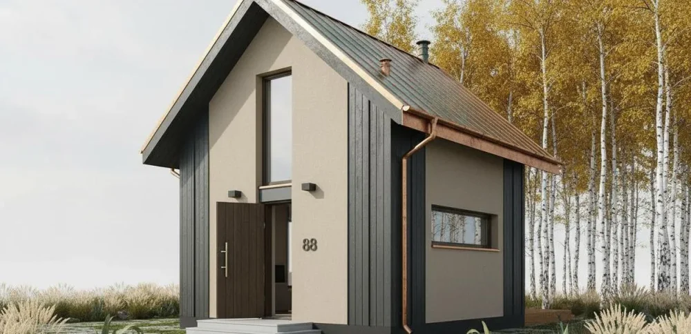 Проект Двухэтажный дом 6 на 6, 36 м2