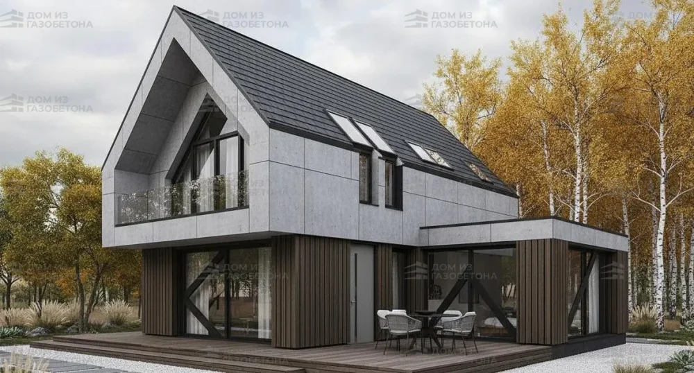 Проект Двухэтажный дом 13 на 12, 120 м2