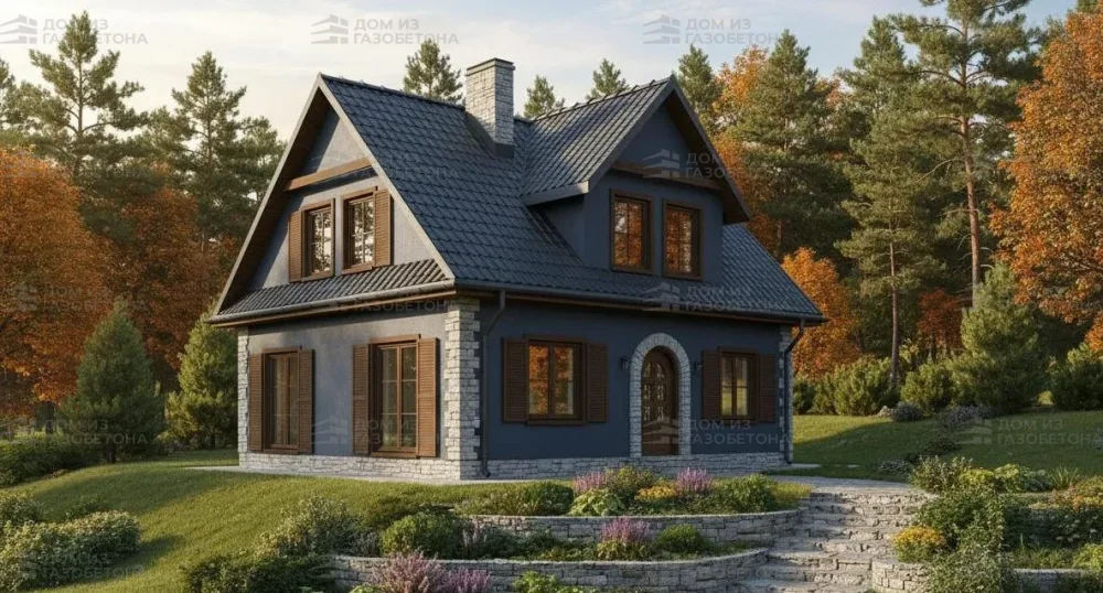 Проект Двухэтажный дом 11 на 12, 130 м2