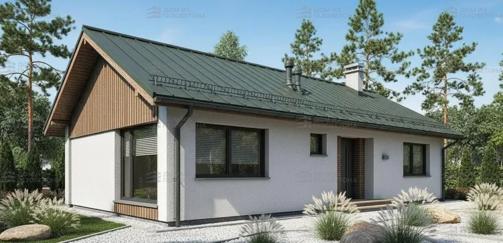 Проект Одноэтажный дом 17 на 8, 106 м2